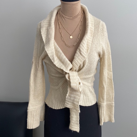 Gap Maternity Cardigan with Subtle Gold Shimmer - Picture 1 of 10